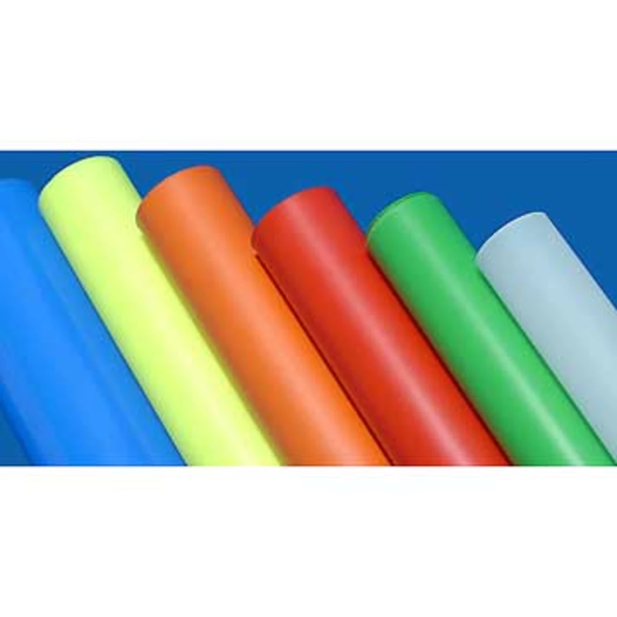 Tube plastique naturel, opaque, couleur